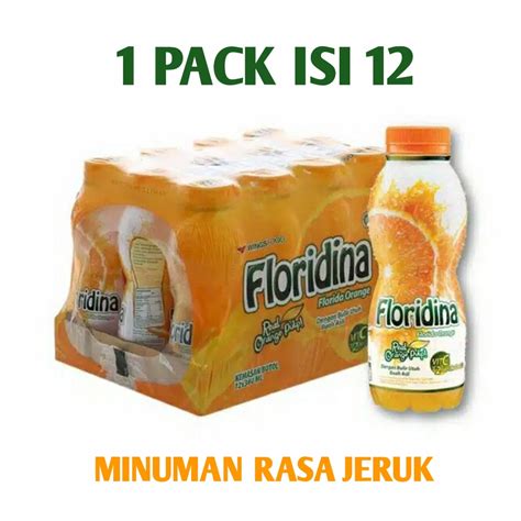 Jual Floridina Orange Jeruk Ml Pack Isi Botol Shopee