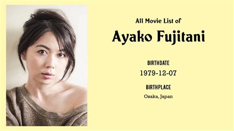 Ayako Fujitani Movies List Ayako Fujitani Filmography Of Ayako