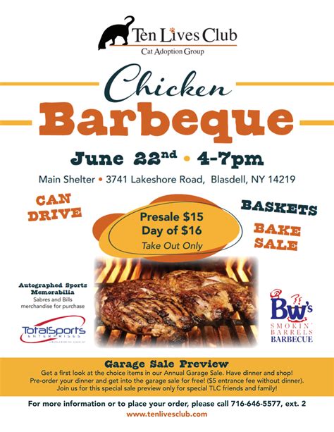 2023 Chicken Bbq — Ten Lives Club