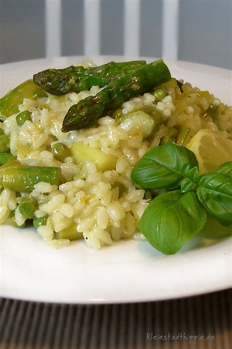 Risotto Mit Gr Nem Spargel Jungen Erbsen Rezept F R Spargelrisotto