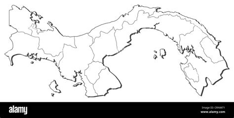 Mapa de panama y sus provincias Imágenes recortadas de stock Alamy