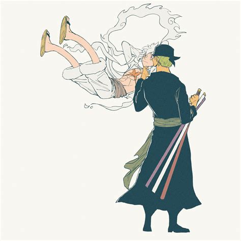 Zoro X Luffy Kiss