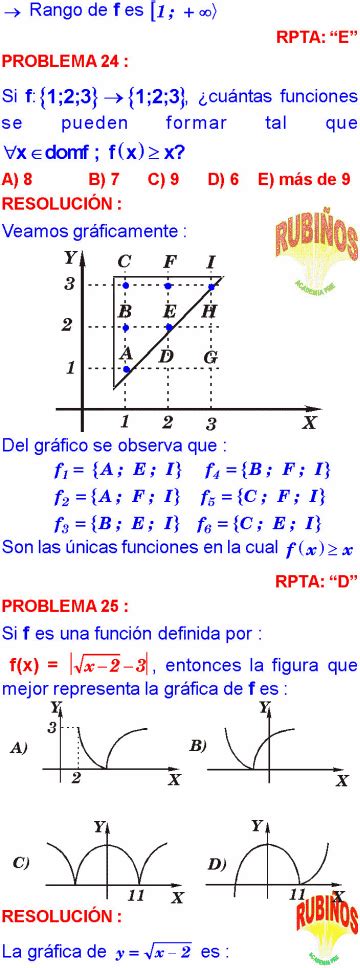 Relaciones Y Funciones Ejercicios Resueltos Universidad Pdf