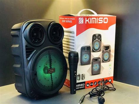 Kimiso Kms Inches Rechargeable Bluetooth Speaker Karaoke