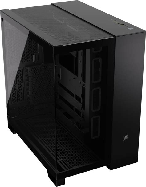 Corsair 6500x Mid Tower Atx Dual Chamber Pc Case Panoramic Tempered Glass Reverse