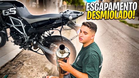 Bmw F Gs Escapamento Desmiolado Youtube