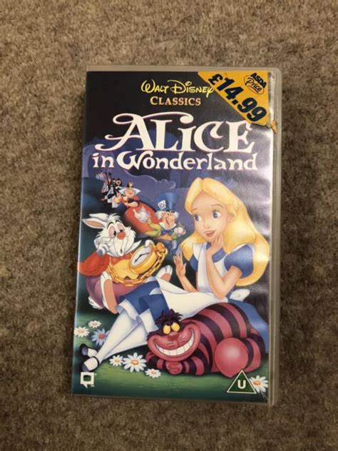 Alice In Wonderland Vhs Vintage Walt Disney Black Diamond Classic