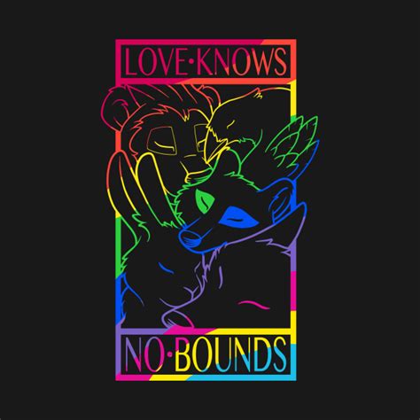 Love Knows No Bounds Dark Lgbt Pride T Shirt Teepublic