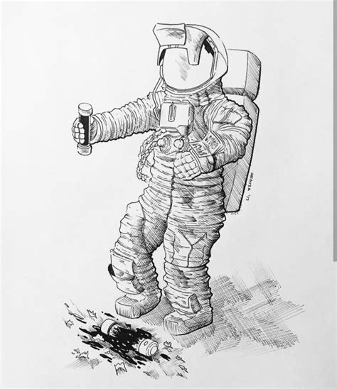 Космонавт рисунок - 80 фото