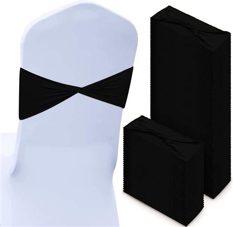 Spandex Chair Sashes Plain Bow Satin Wedding Royal Chair Bands Without