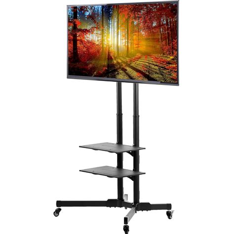 Tv Cart For 32 To 83 Lcd Led Plasma Flat Panels Mobile Stand With