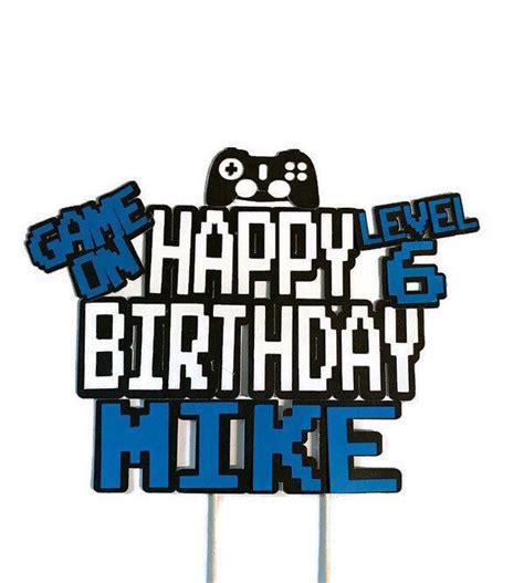 Cake Topper This Gamer Cake Topper Is App X Long Includes