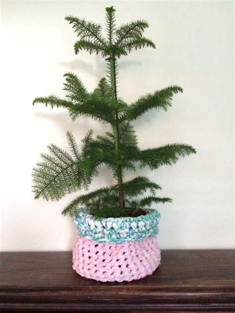 Heklet Potteskjuler Kurv Trinn For Trinn Planter Pots Crochet