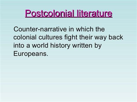 Postcolonial Studies Lit Feminism Poststructuralism