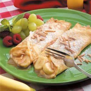 Creamy Banana Crepes Recipe How To Make It Taste Of Home