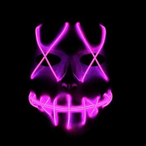 New Purge Movie Flash LED Wire Scary Mask Party Festival Halloween