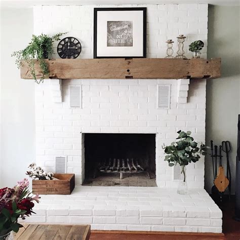 White brick fireplace ideas for your living room decor – TopsDecor.com