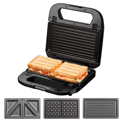 Sandwichera En Allied W Placas Intercambiables Con Wafflera Y