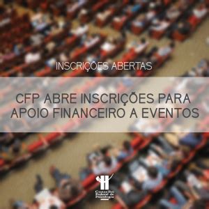 CFP abre inscrições para apoio financeiro a eventos CFP CFP