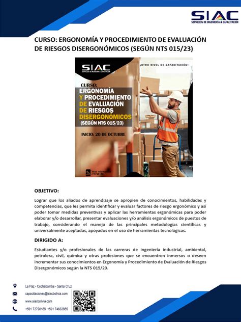 Curso Ergonomía Pdf Factores Humanos Y Ergonomía Seguridad Y