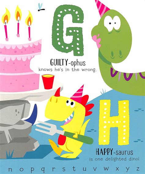 H Is For Happy Saurus