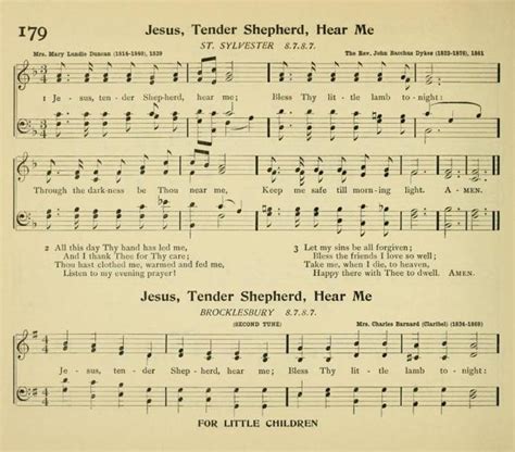 The Packer Hymnal B Jesus Tender Shepherd Hear Me Hymnary Org