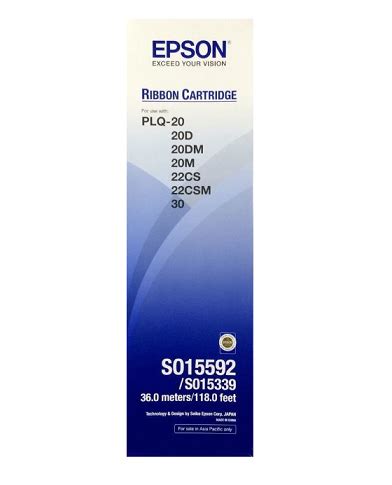 Epson PLQ 20 Printer Ribbon Cartridge Genuine C13S015339 Printers