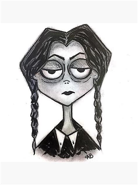 Wednesday Addams Wednesday Addams Art Print For Sale By Samaditch