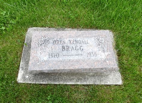 Orfa Pauline Kendall Bragg Find A Grave Memorial