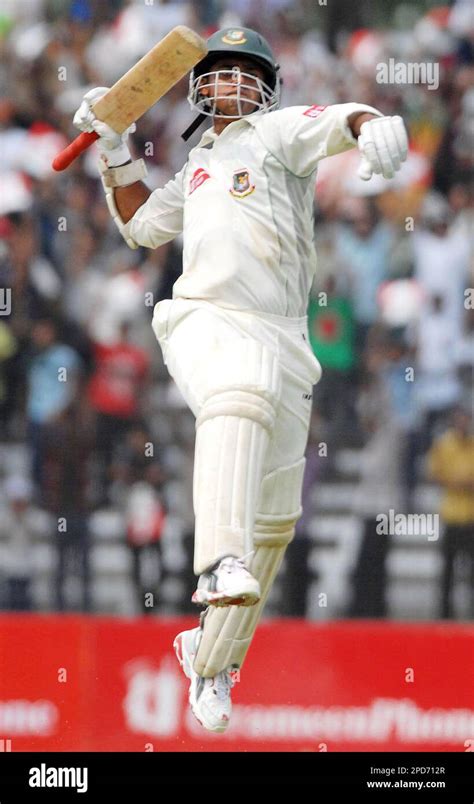 Bangladesh S Shahriar Nafees Celebrates After Completing His Century On