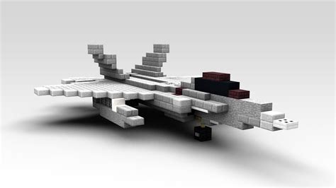 Minecraft F Raptor Fighter Jet Tutorial Youtube