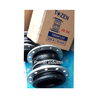 Jual Flexible Tozen Rubber Joint JIS 10k 10 Inch Twinflek EPDM Shopee