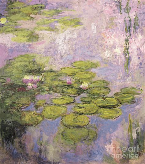 Nympheas, 1916 to 1919 Painting by Claude Monet