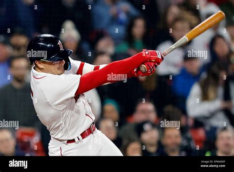 Boston Red Soxs Enrique Hernandez Plays Against The Cleveland