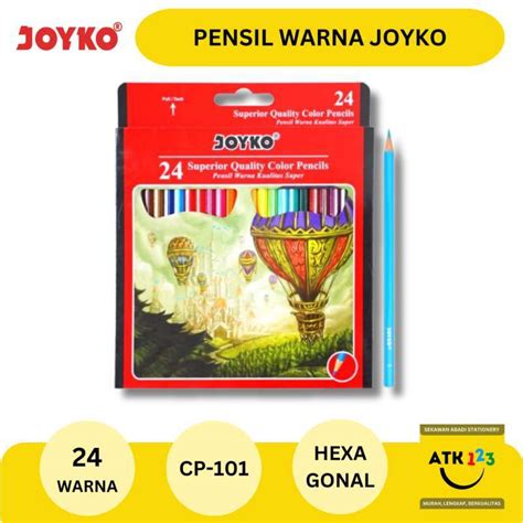 Jual Pensil Warna Merk Joyko Set 24 Warna Pensil Panjang Di Seller Toko