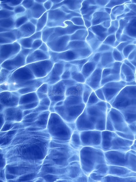 Blue Ripple Water Background Water Surface Blue Swimming Pool Stock