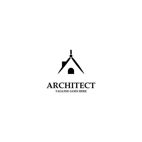 Arquitecto Empresa De Arquitectura Construcción Vector Logo Templ PNG