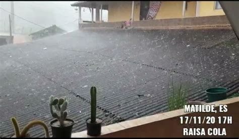 Moradores Registram Chuva De Granizo E Ventania No Interior De Alfredo