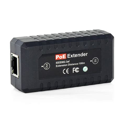 Buy PoE Extender Ethernet Repeater 1 Port 10 100Mbps IEEE802 3af