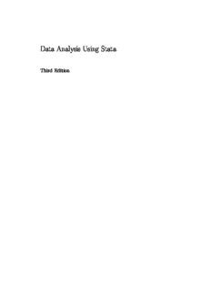 Data Analysis Using Stata Third Edition Pdf