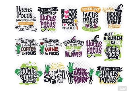 Hocus Pocus Svg In Svgdxfepspng • Ohmycuttables