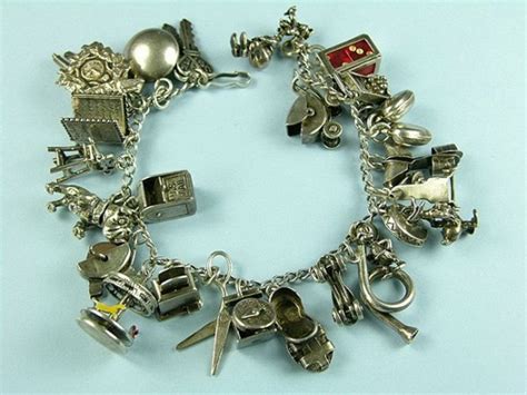 Vintage Sterling Silver Charm Bracelets We Are Currently Obsessed With