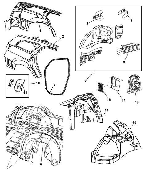 2006 Dodge Magnum Quarter Panel Mopar Parts Giant