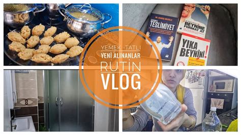 Rutin Vlog Yemek Tatli Dusakabin Temizligi Youtube