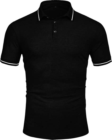 IDO Polo De Manga Corta Para Hombre Estilo Informal Ajustado Estilo