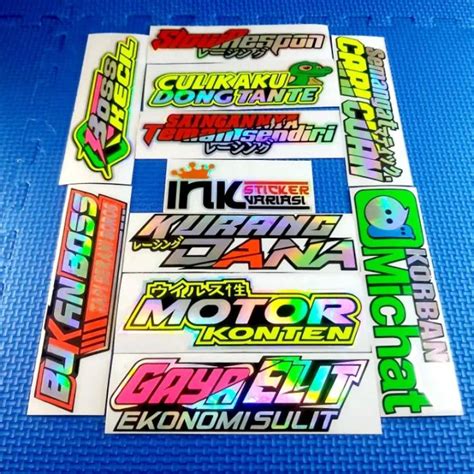 Sticker Stiker Kata Kata 6 Cutting Tumpuk Stabilo Lazada Indonesia