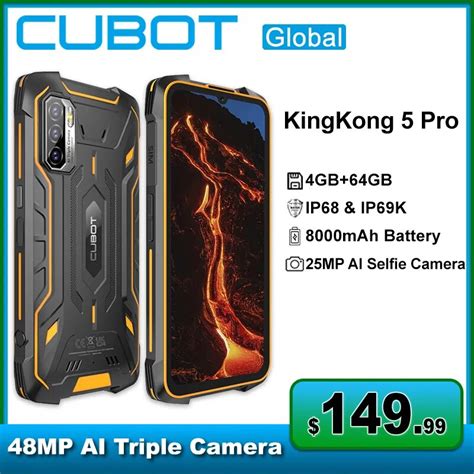 Cubot Tel Fono M Vil Inteligente Kingkong Pro Celular Resistente De