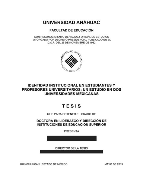 Entrega de Tesis Universidad Anáhuac