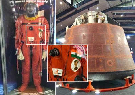 ISRO unveils prototype of space suit, crew module for 2022 mission | Science News | Inshorts