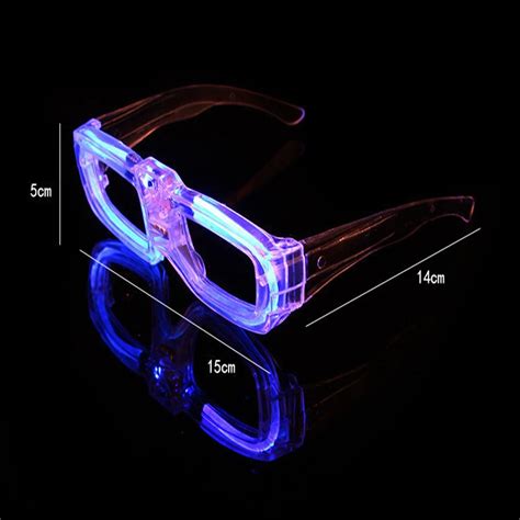 Unisex Cyberpunk Futuristic Technology Party Glasses Led Luminescent Halloween Xmas Cosplay